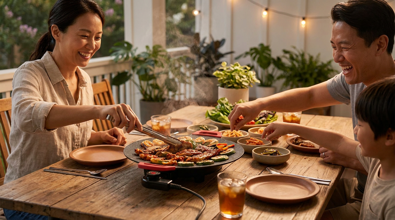 Optimizing Heat for a Nonstick Korean BBQ Plate