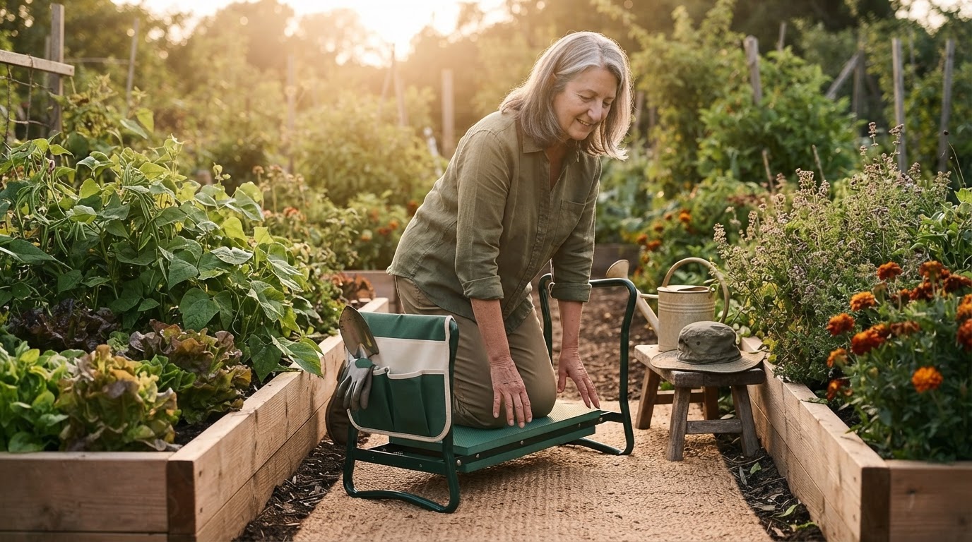 Arthritis Relief with the Garden Kneeler Seat Bench