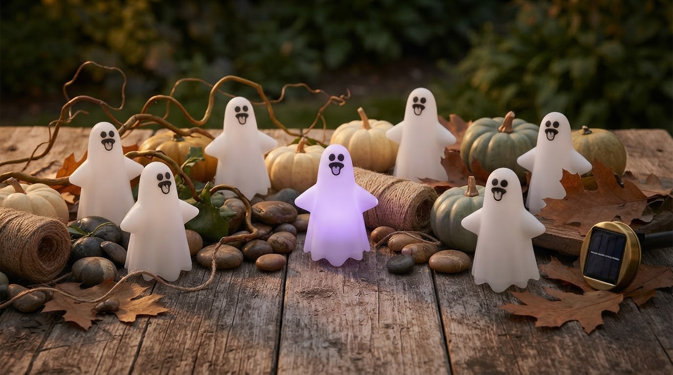 Enhancing Garden Depth with Solar Spooky Light Swaying Eyeballs
