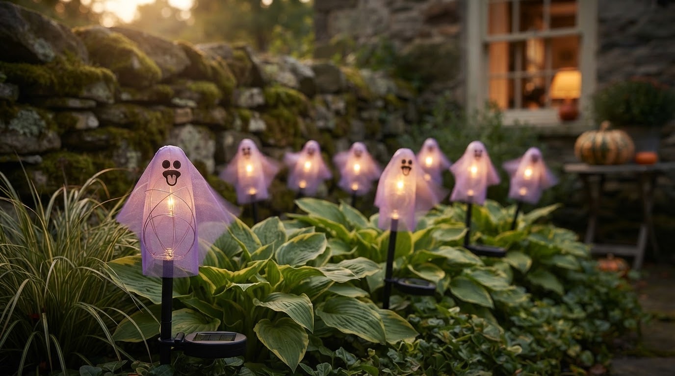 How do Solar Spooky Light swaying eyeballs work?