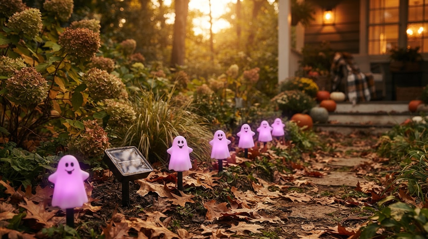How long do Solar Spooky Light ghost stakes last outside?