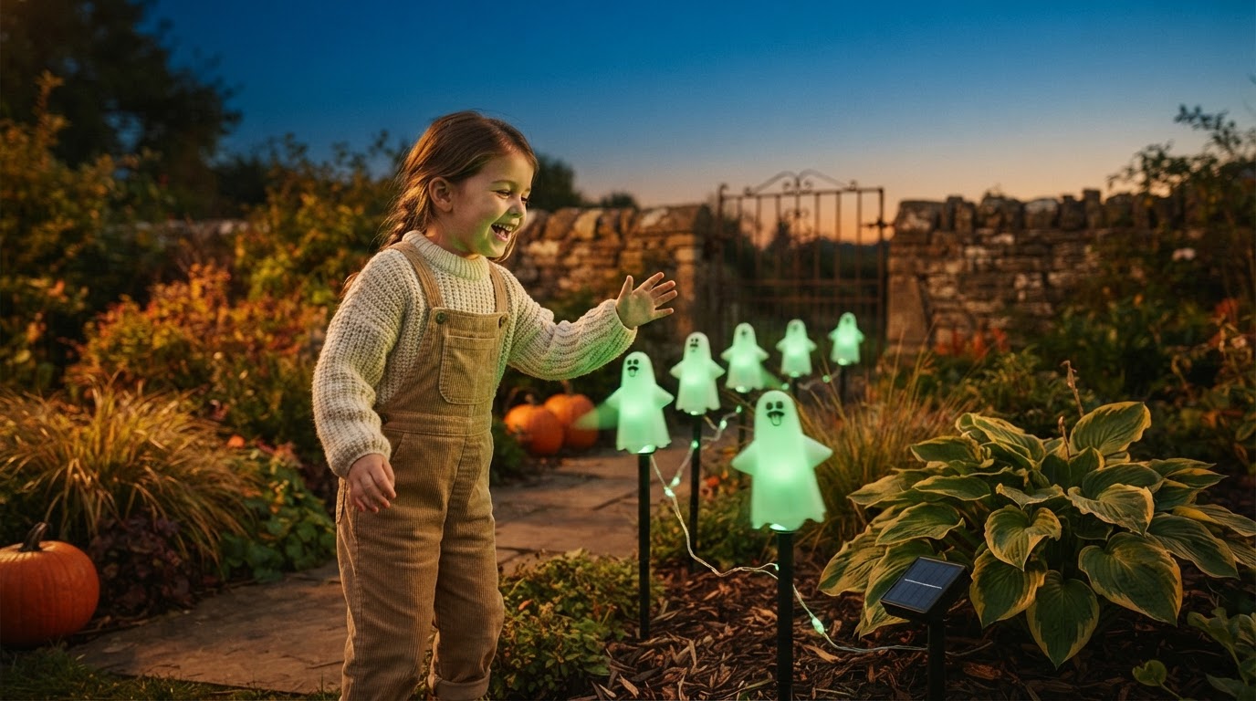 How to set up Solar Spooky Light swaying eyeball lights?