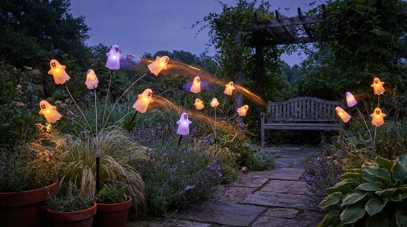 How do Solar Spooky Light firefly effects work?