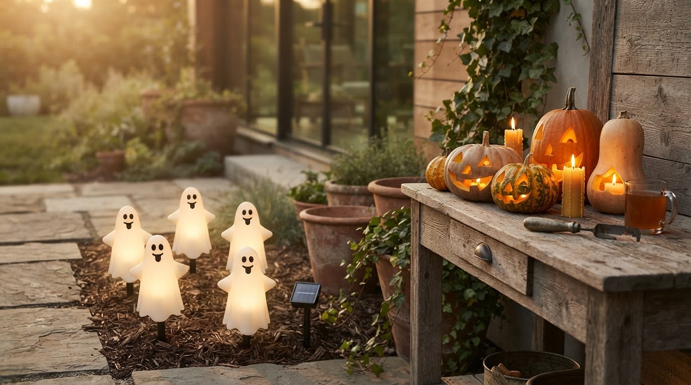Choosing Between Solar Spooky Light and Traditional Gourds