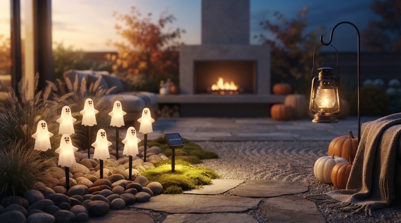 Solar Spooky Light Efficiency for Holiday Displays