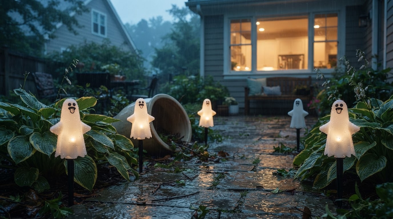 Do Solar Spooky Light Ghost Stakes Last Through Storms?