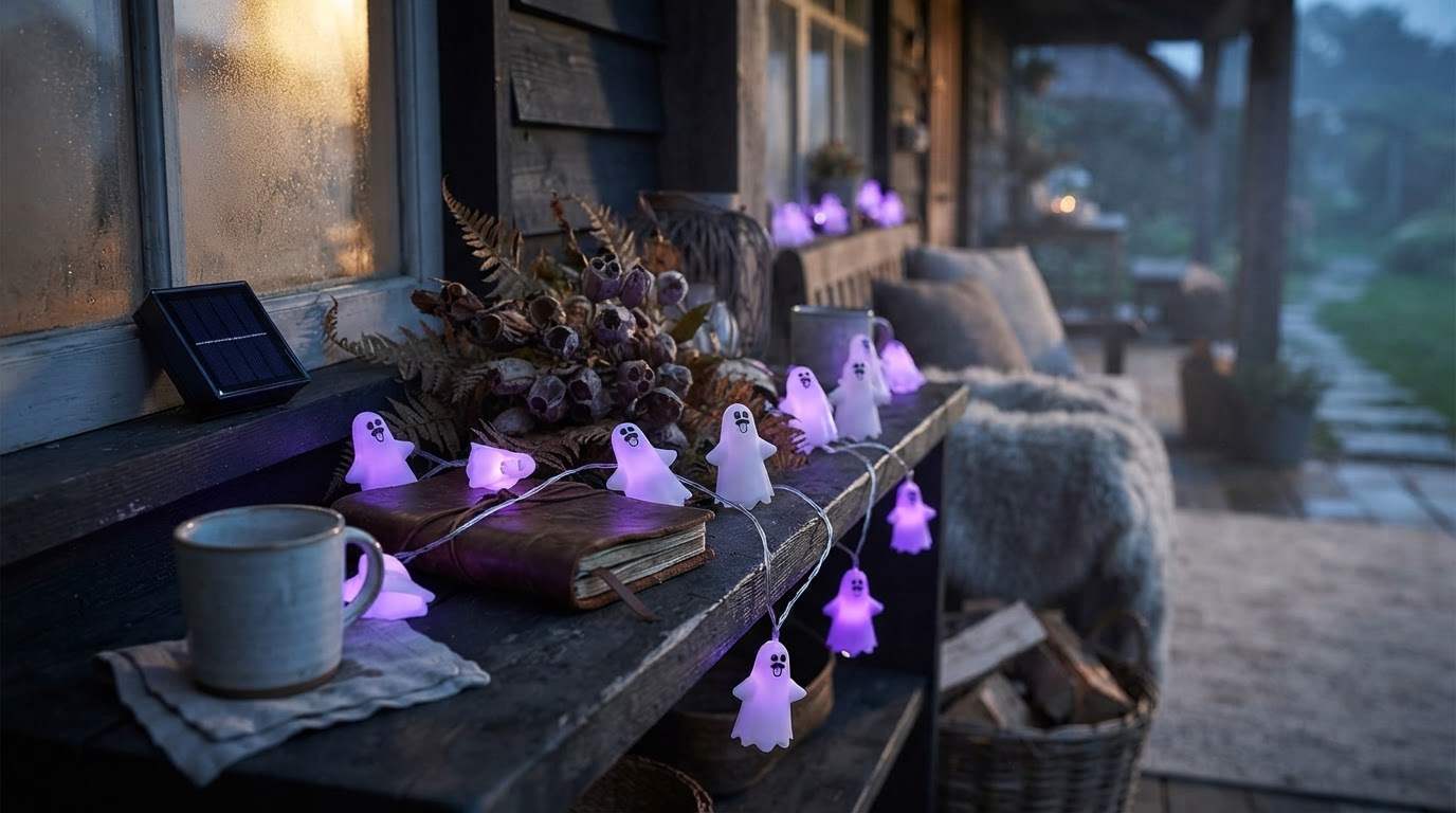 Why Choose Solar Spooky Light Purple String Lights?