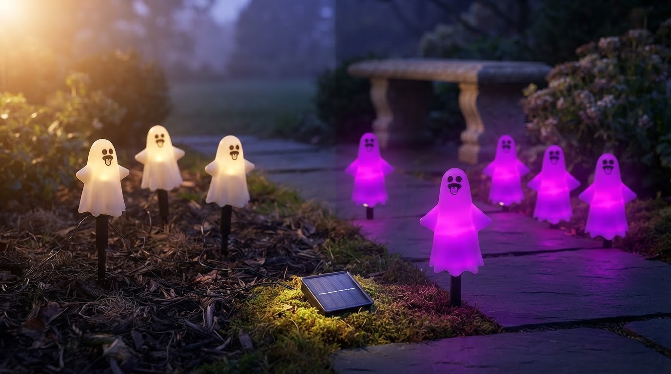 Solar Spooky Light Methods for Scary Garden Layouts