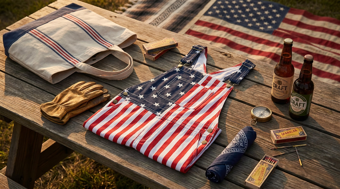 Selecting American Flag Overalls for Men for Independence Day