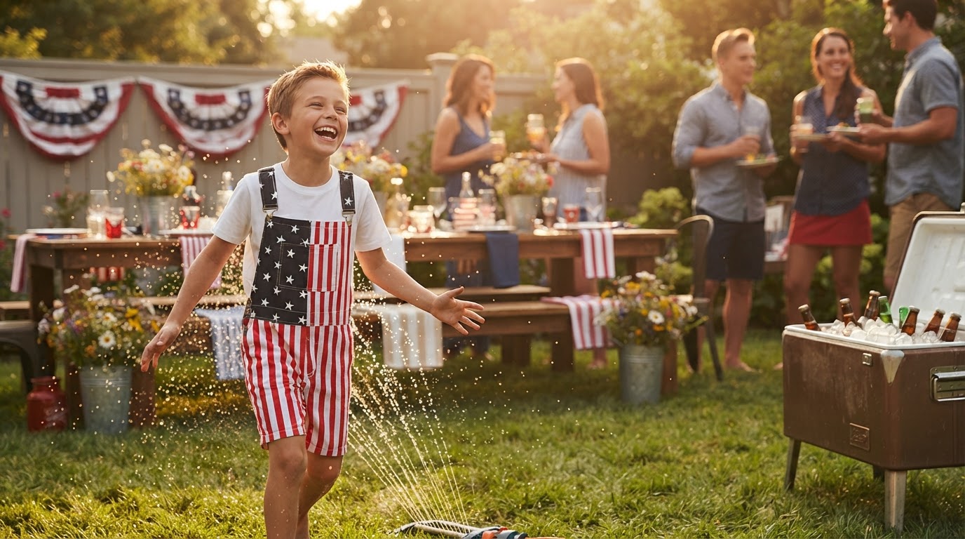 American Flag Overalls For Memorial Day Party Success