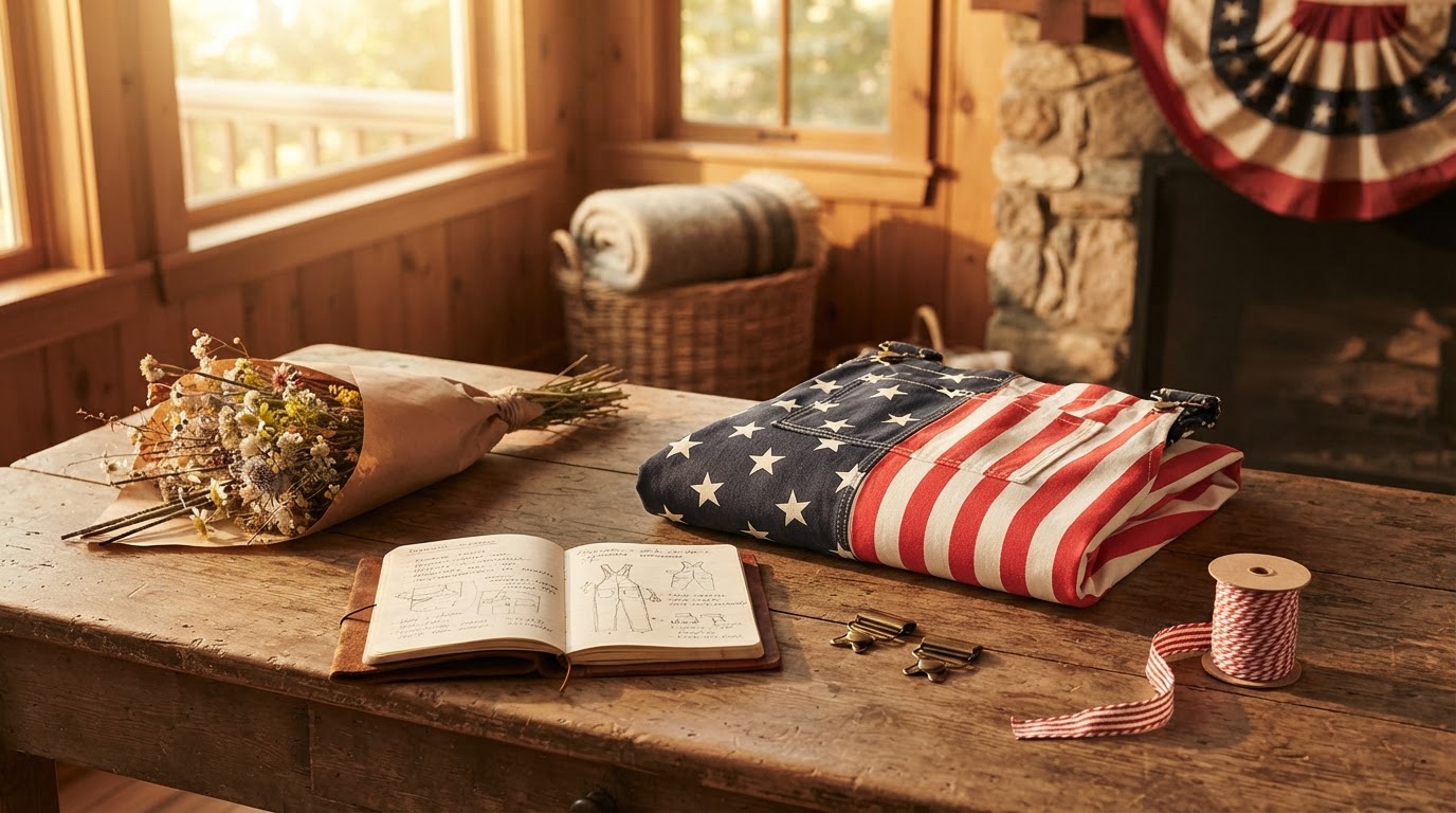 American Flag Overalls Selection Framework for Men