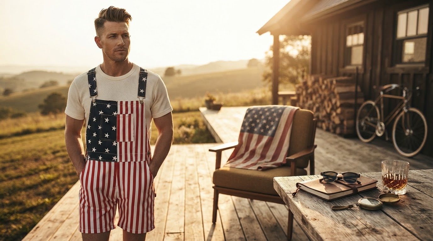 American Flag Overalls: Sourcing Red White and Blue Fits