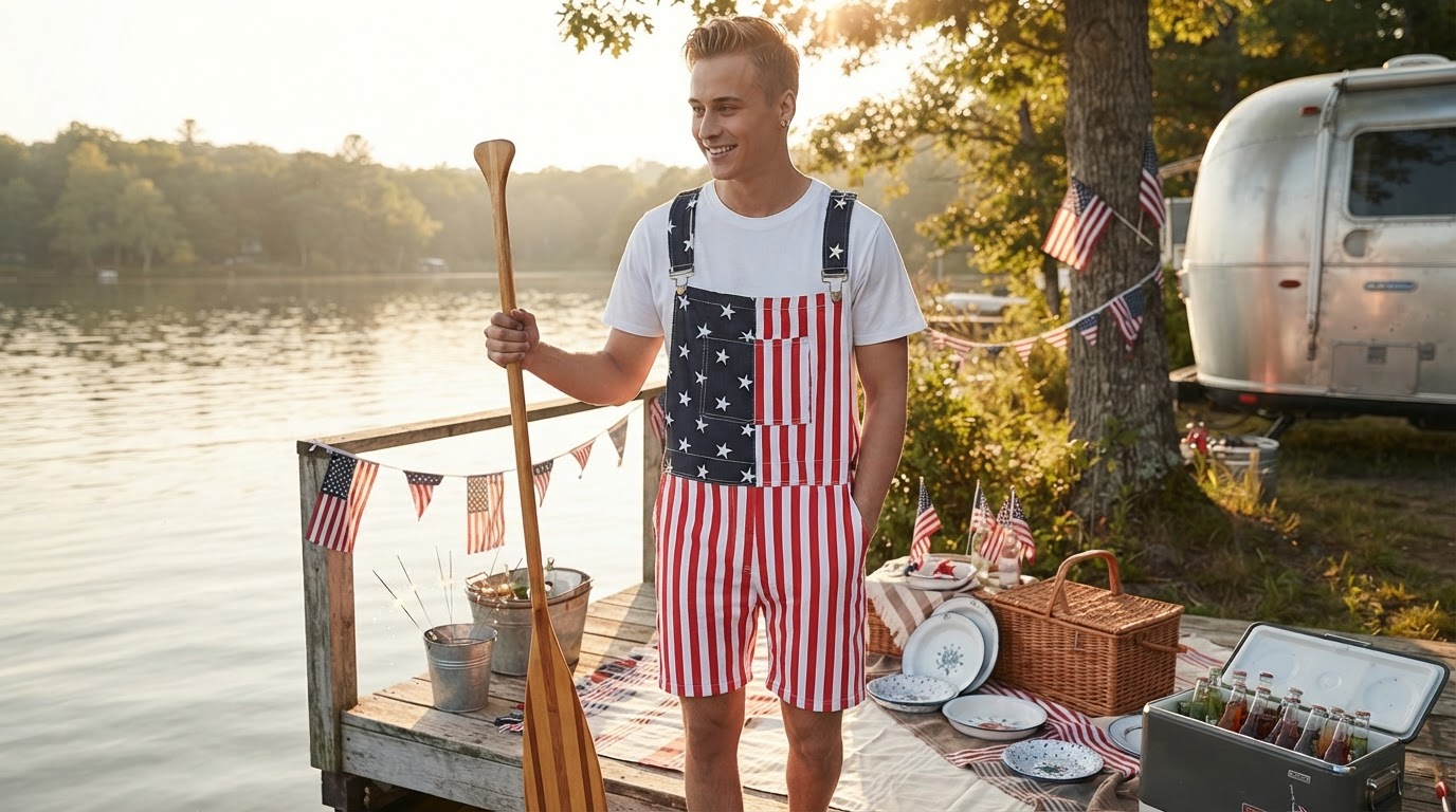 How to Style Patriotic Denim Overalls for Any July 4th Event