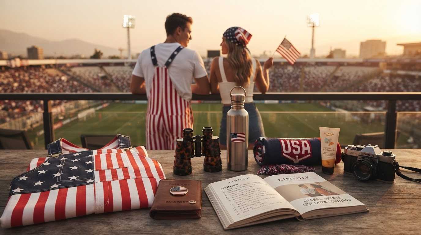 Styling American Flag Overalls for Global Sports Spectators