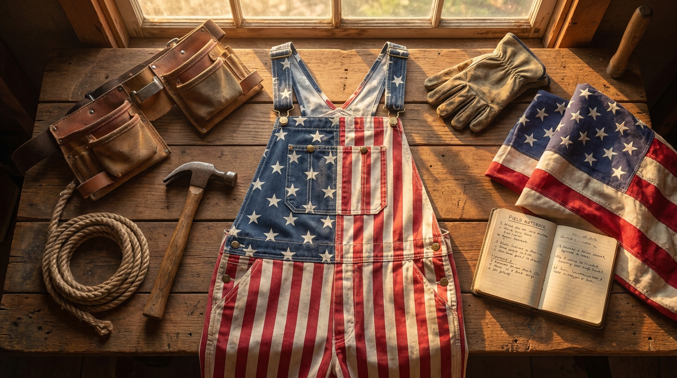 Field Testing Stars and Stripes Overalls for Utility