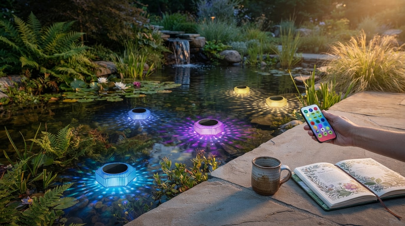 Which Aqua Luminate pond lights offer remote control?
