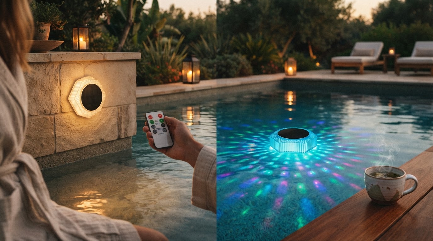 Which color changing spa lights perform best with Aqua Luminate?