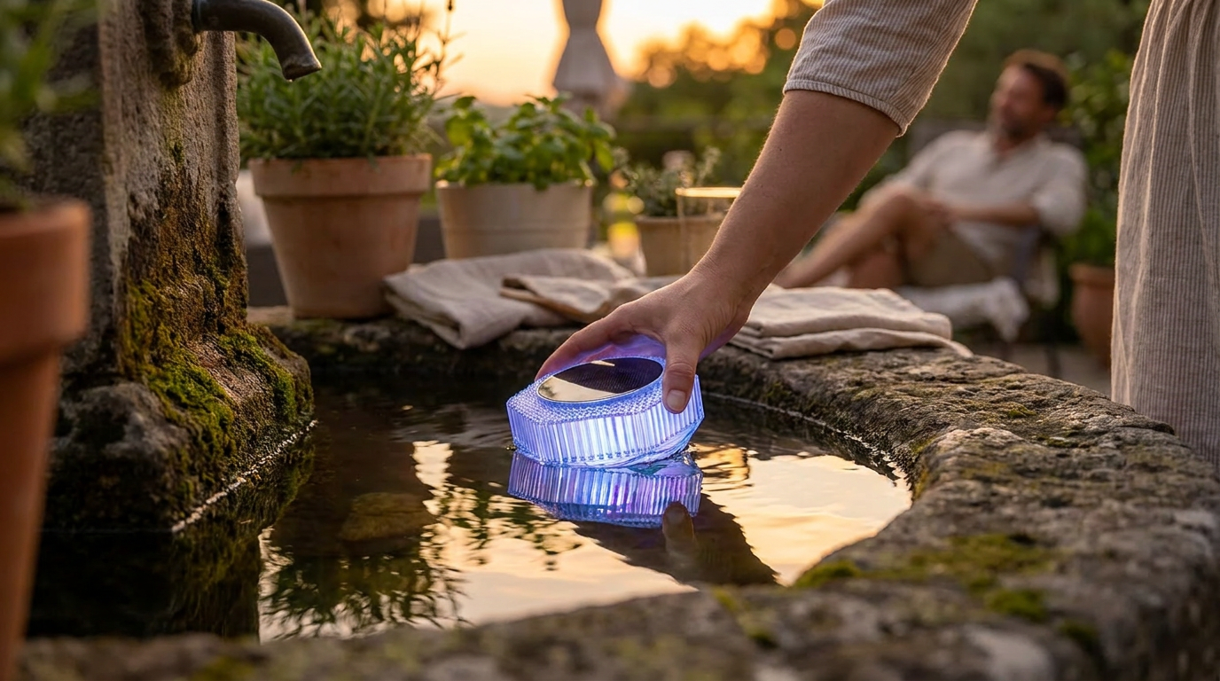 How do I choose Aqua Luminate waterproof lights for a fountain?