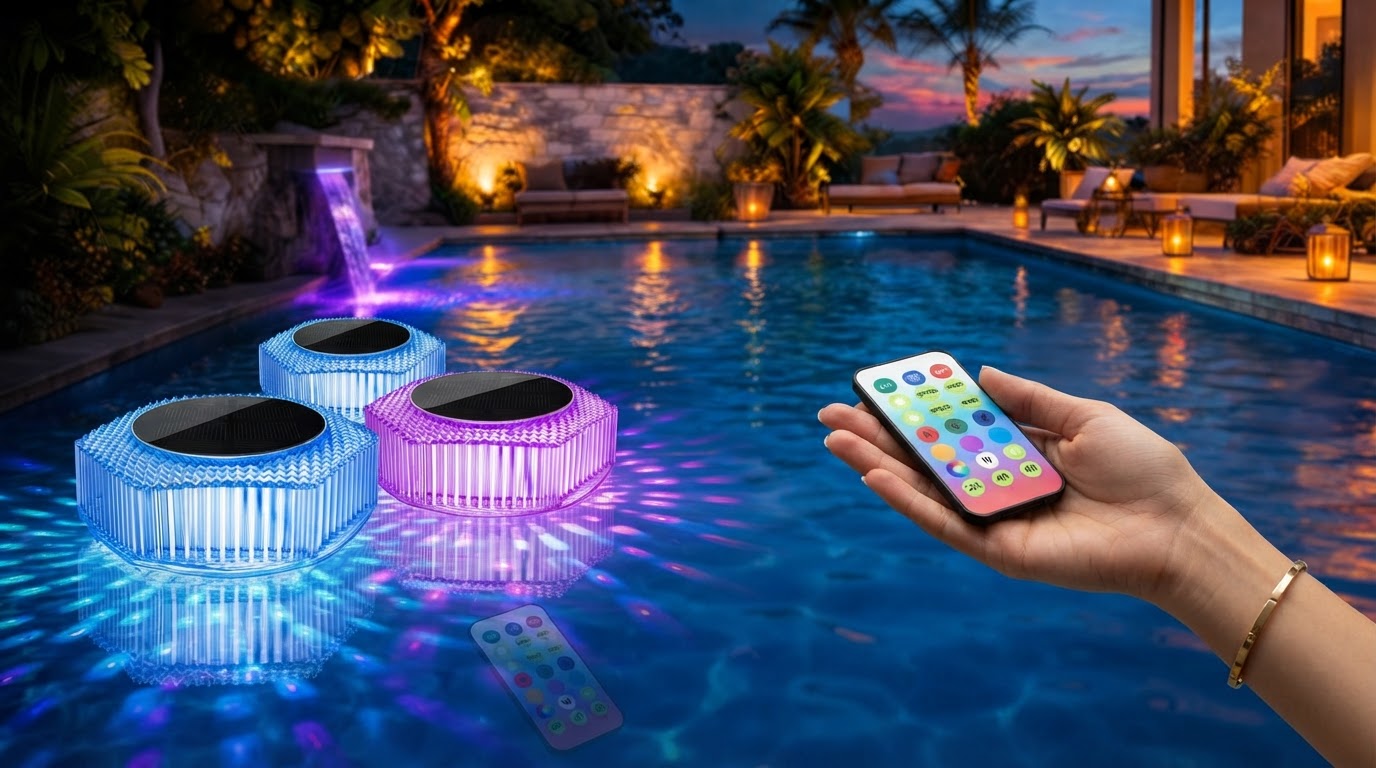 Optimizing Pool Ambiance With Aqua Luminate Rechargeable LEDS