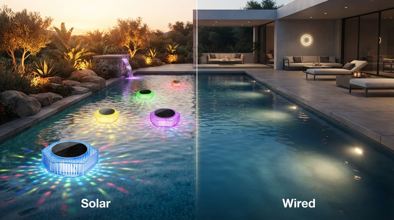 Solar vs. Wired Pool Lights: Which Is Best for Parties?