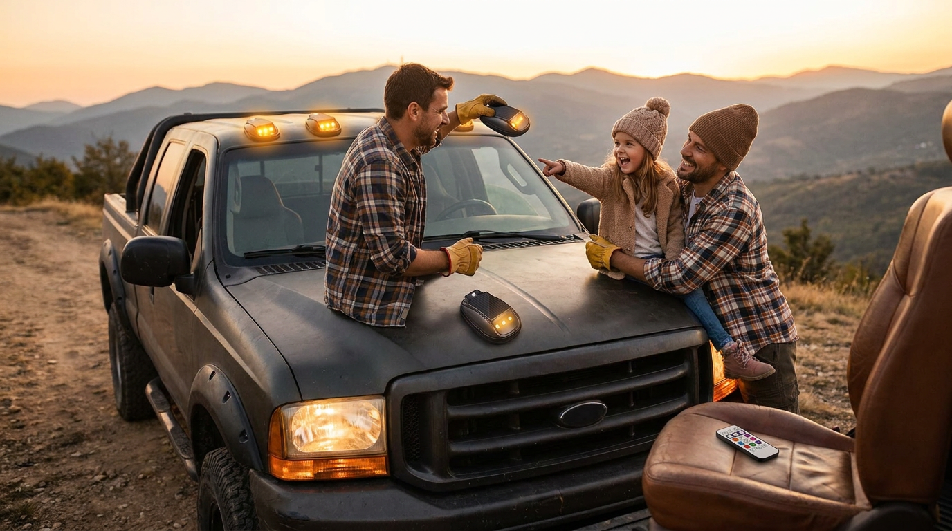 Installing a Magnetic Solar LED Hazard Light for Your Vehicle