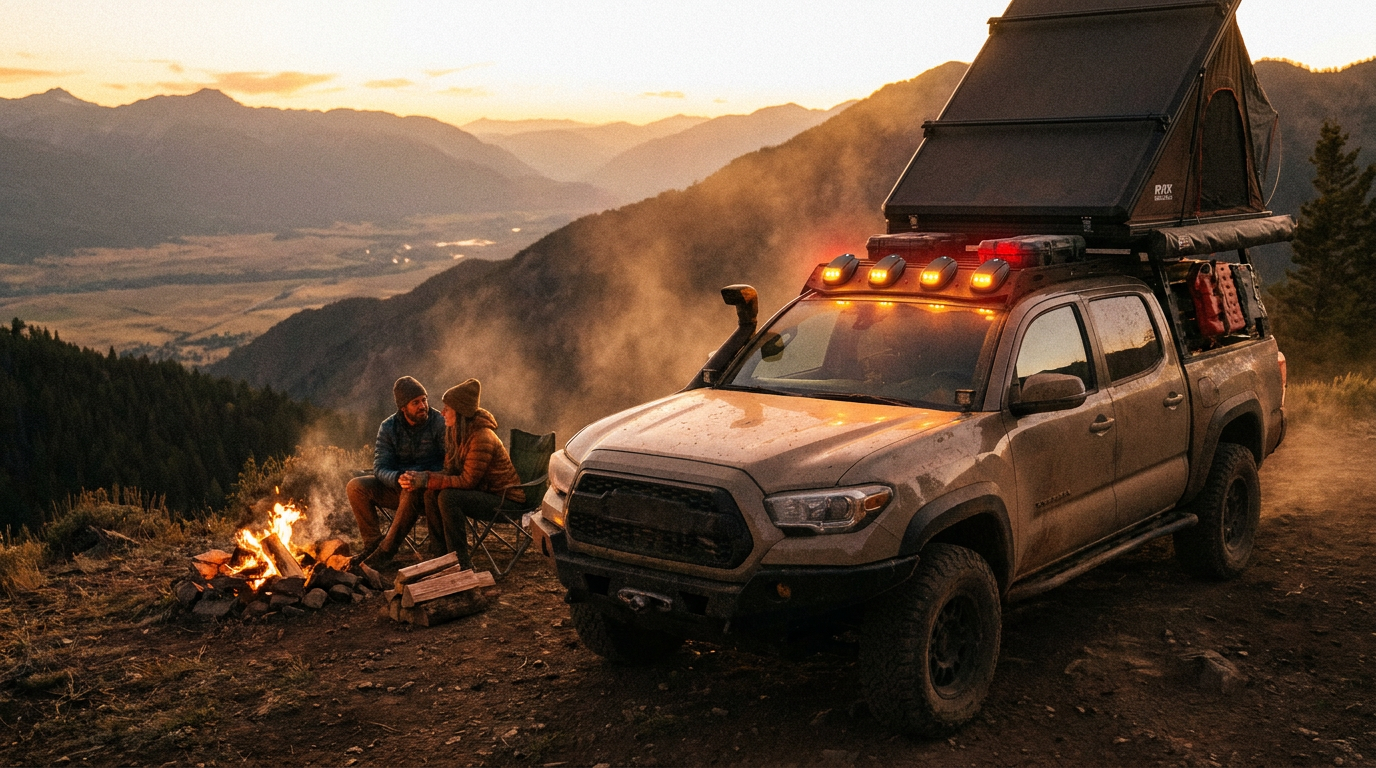 Solar Car Roof Light Enhances Off-Road Adventure Safety