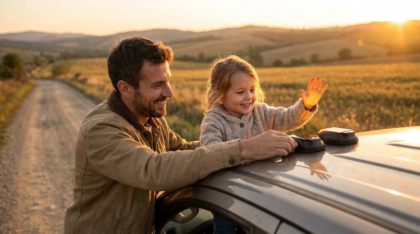 Optimizing Visibility with a Solar Magnetic Car Roof Beacon