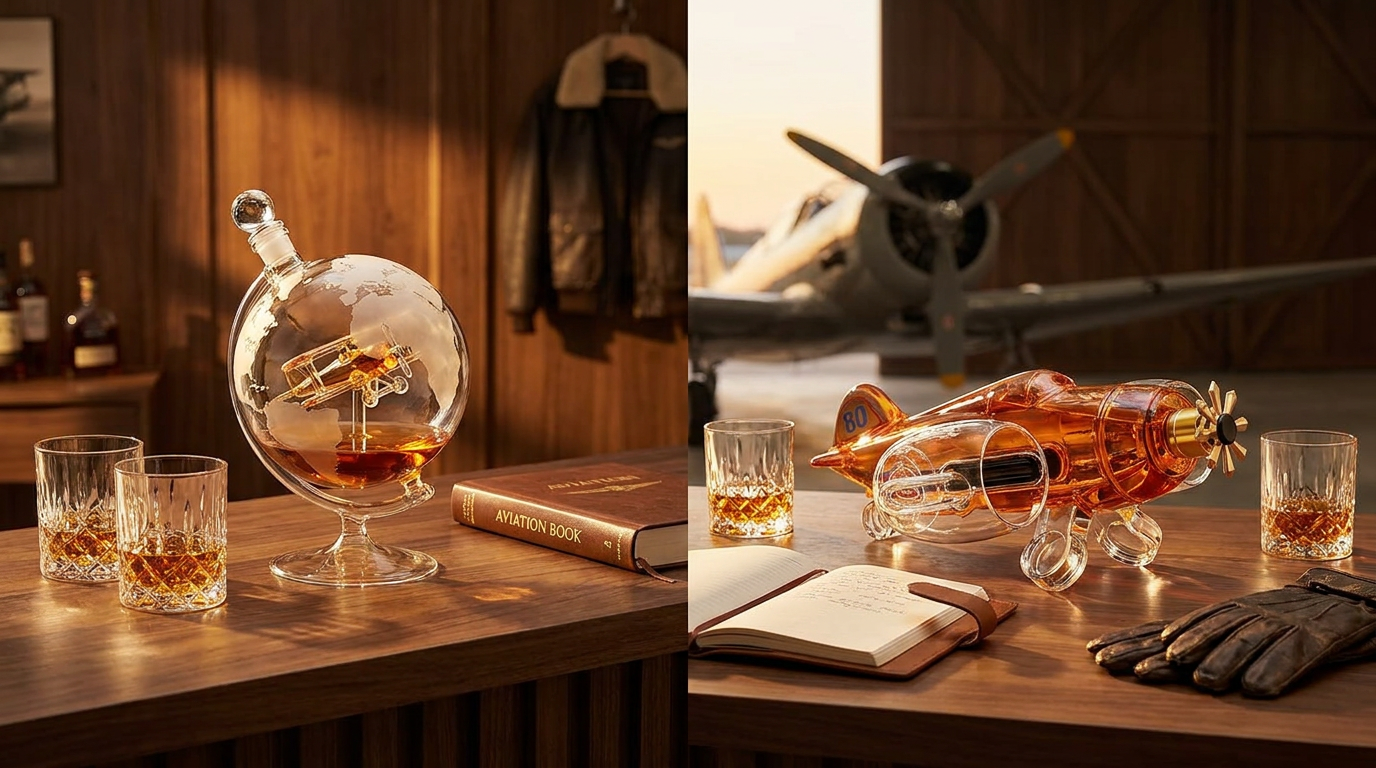 Choosing an Airplane Whiskey Decanter Set for Collectors