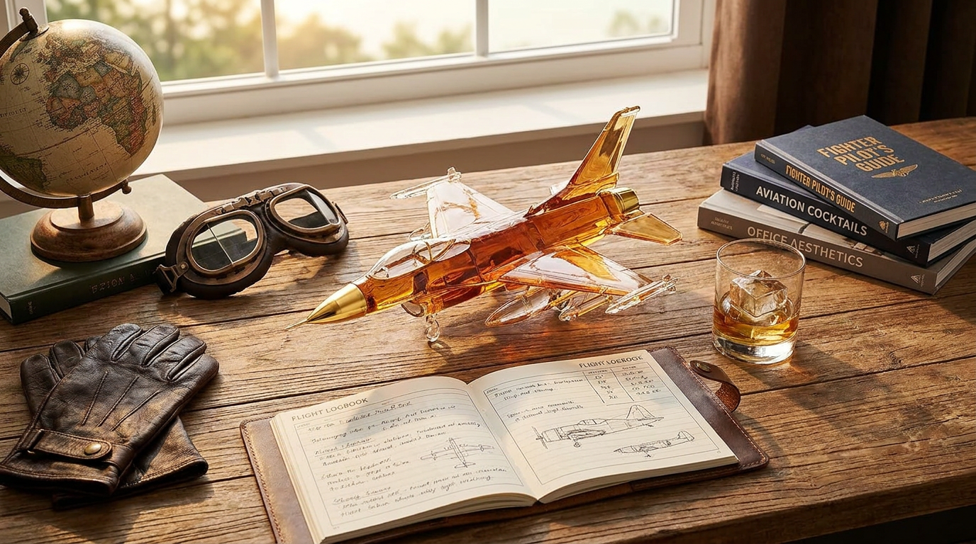 Selecting an F-16 Fighter Jet Decanter for Your Office