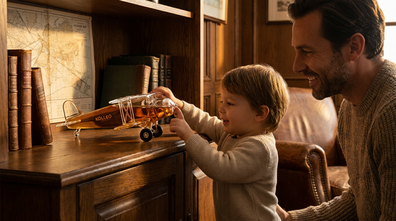 How do I style an Aircraft Whiskey Decanter for my home?