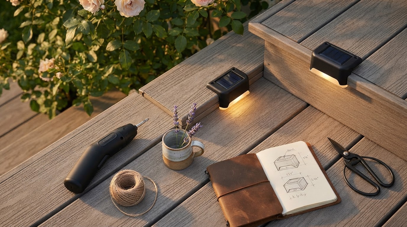 Solar Powered Deck Lights for Composite Surfaces