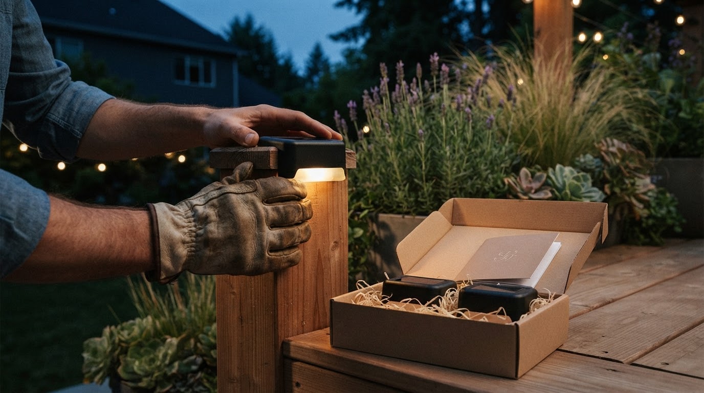 Solar Powered Deck Lights: Choosing Post Cap Solutions