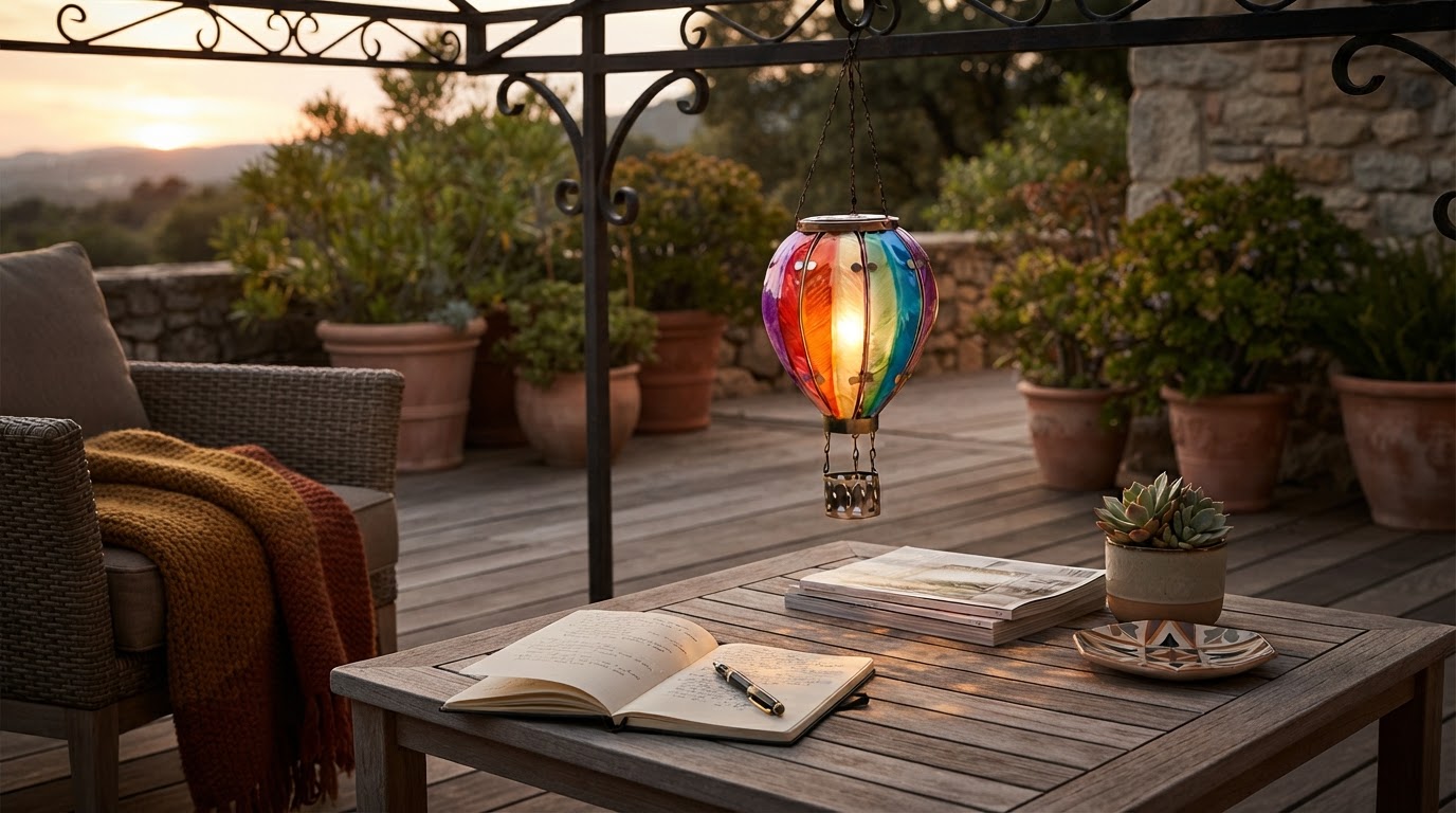 Elevating Patios with Solar Balloon Lantern Illumination