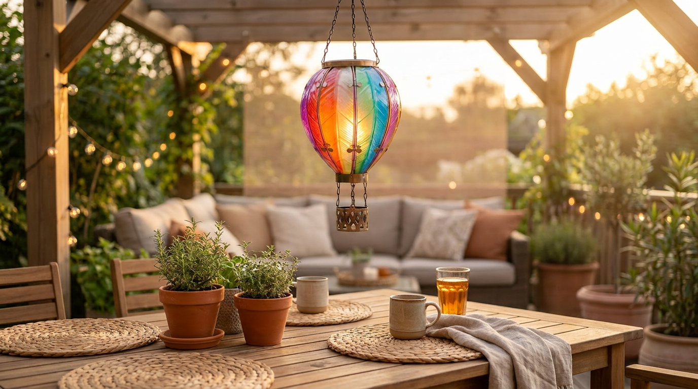 Elevating Patios with the Solar Balloon Lantern