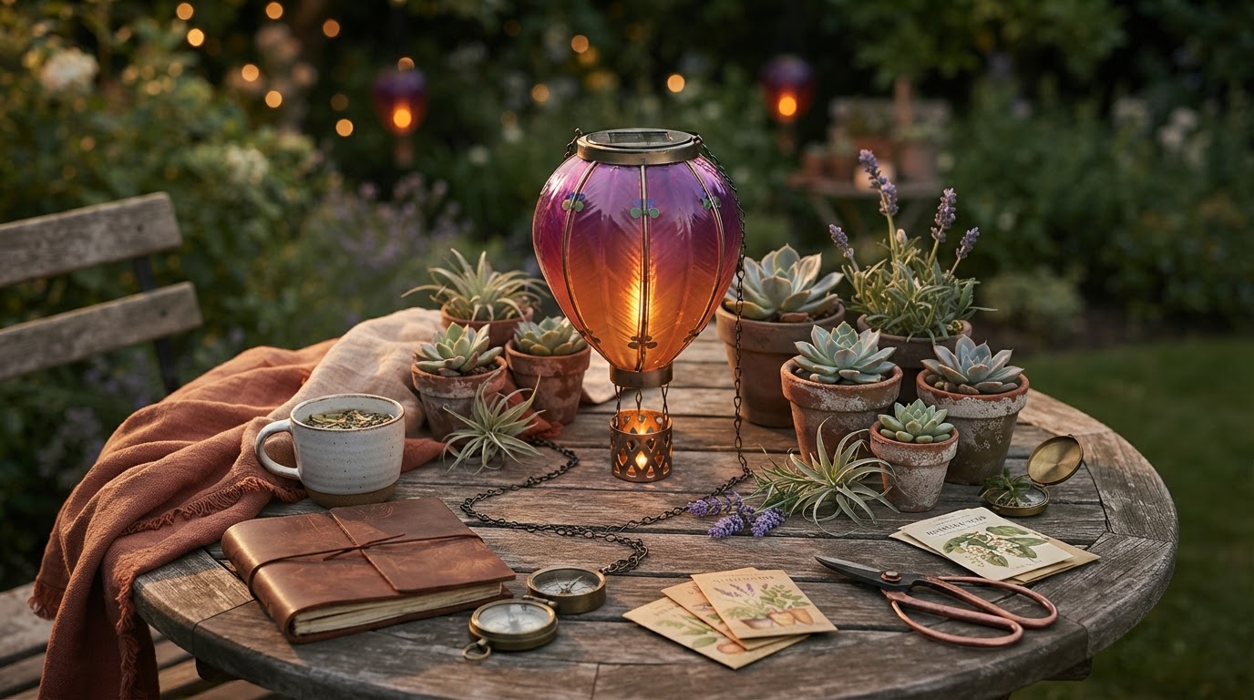 Enhancing Nighttime Gardens with Solar Balloon Lantern