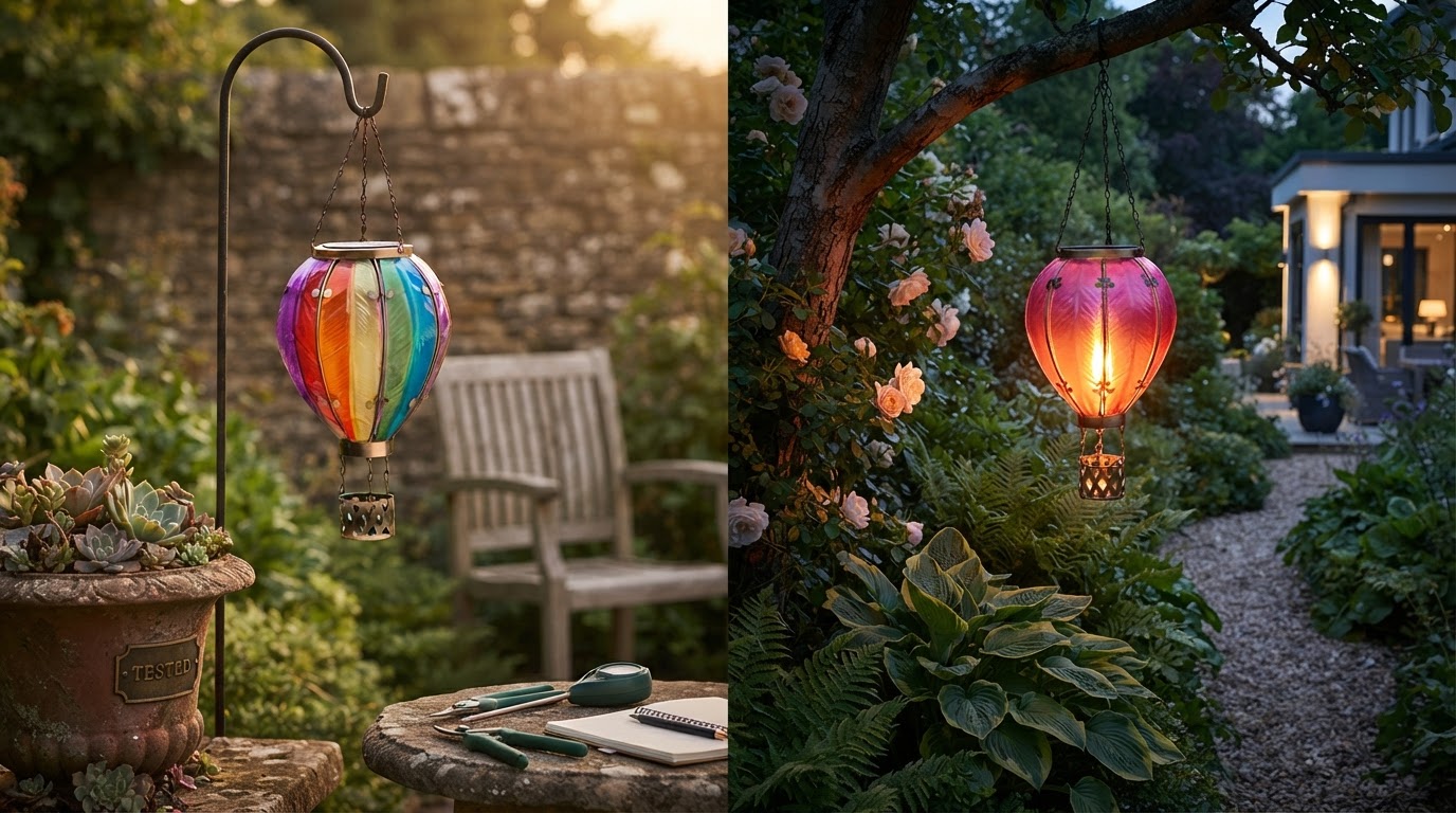 Choosing a Flickering Flame Solar Balloon Light for Gardens