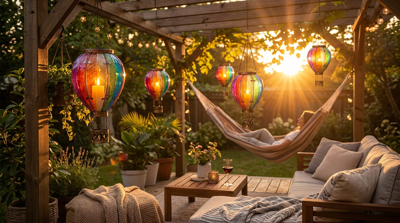 Solar Balloon Lanterns and Your Backyard Oasis