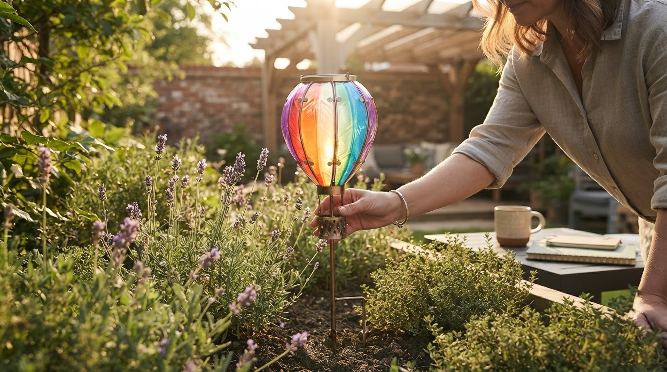 Field Testing the Solar Balloon Lantern Garden Stake