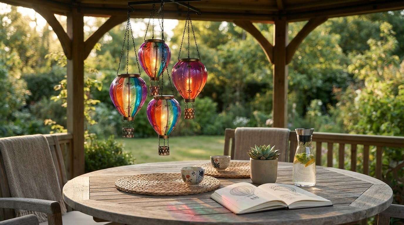 Enhancing Gazebo Lighting with Solar Balloon Lantern