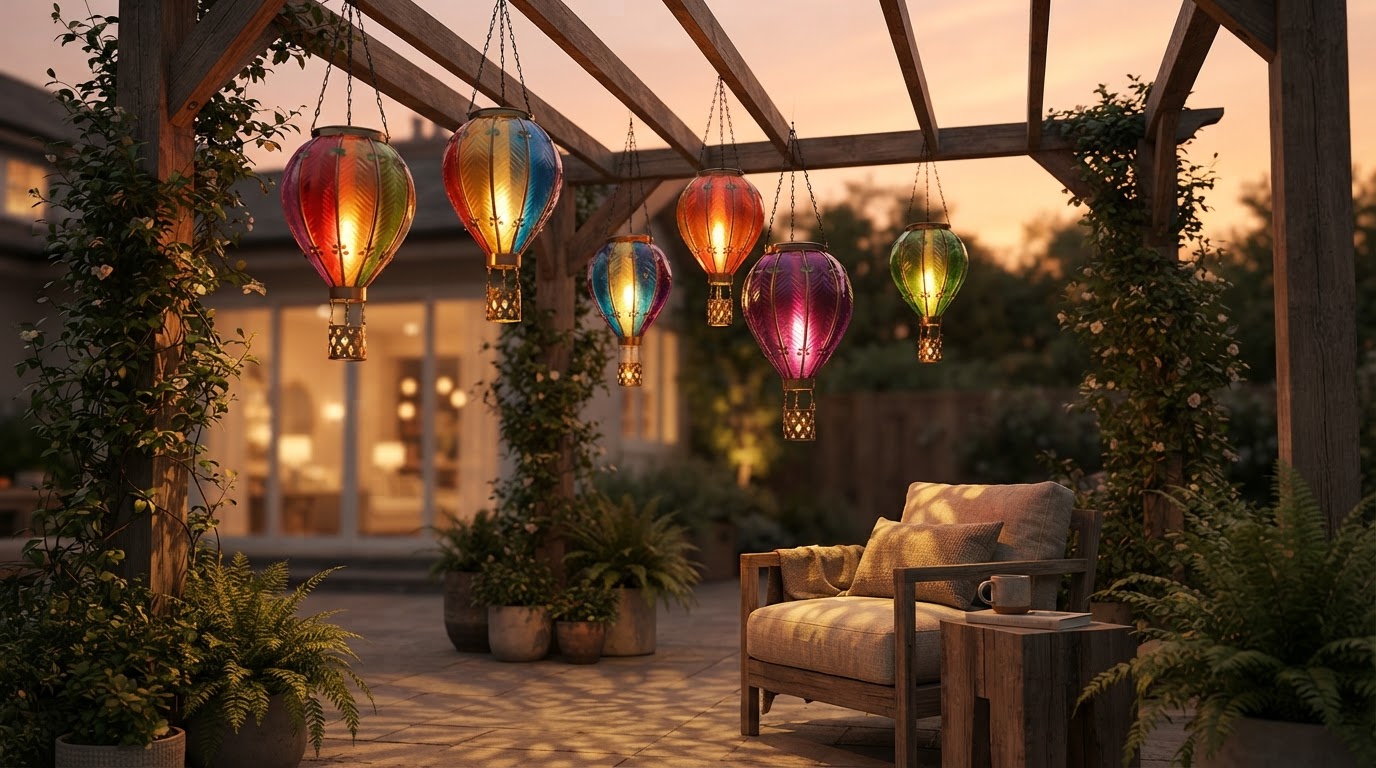 Solar Balloon Lantern Performance in Multi-Light Arrays
