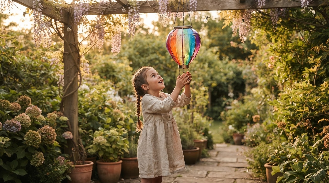Solar Balloon Lantern Strategy for Hanging Garden Lights