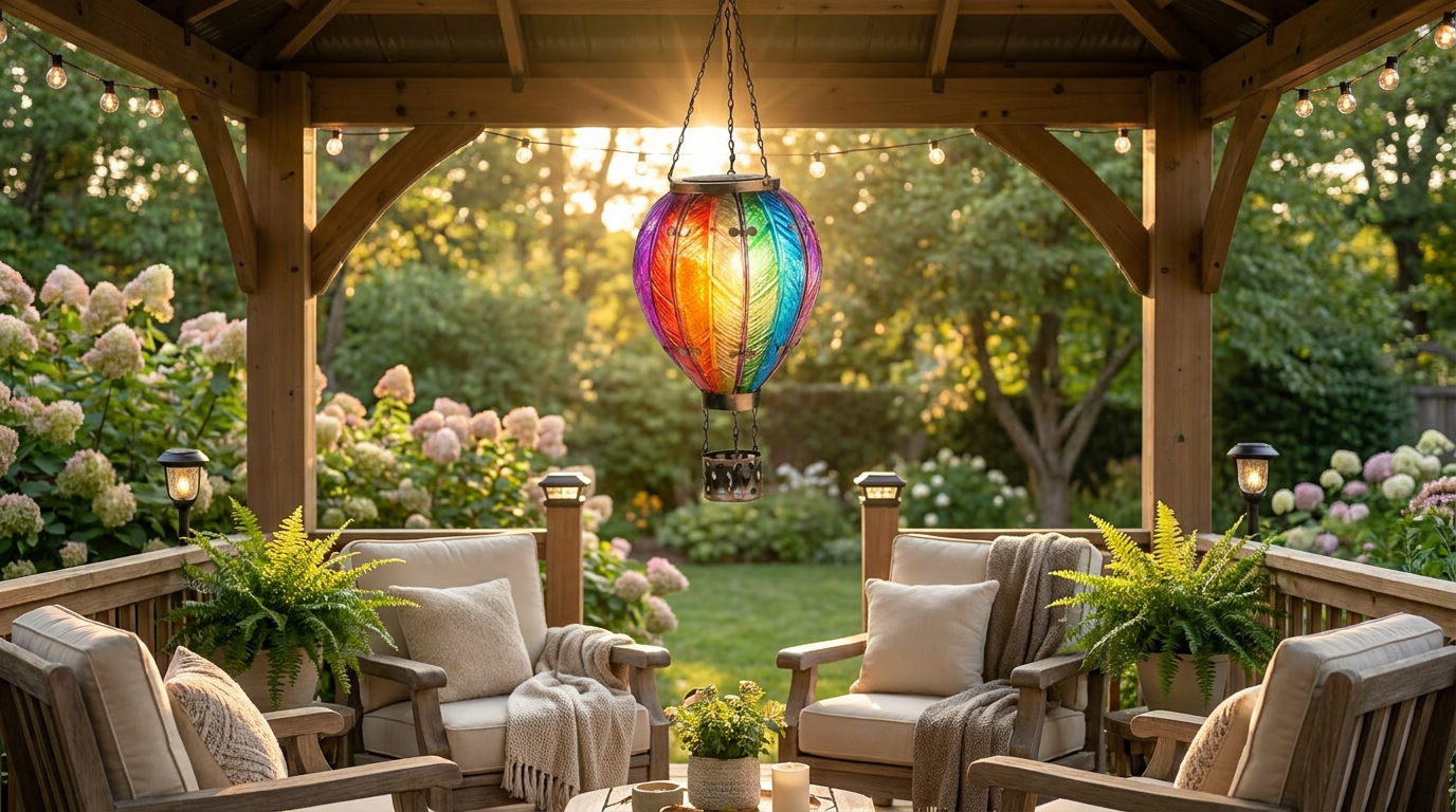 Can Solar Balloon Lanterns Hang Safely in a Gazebo?
