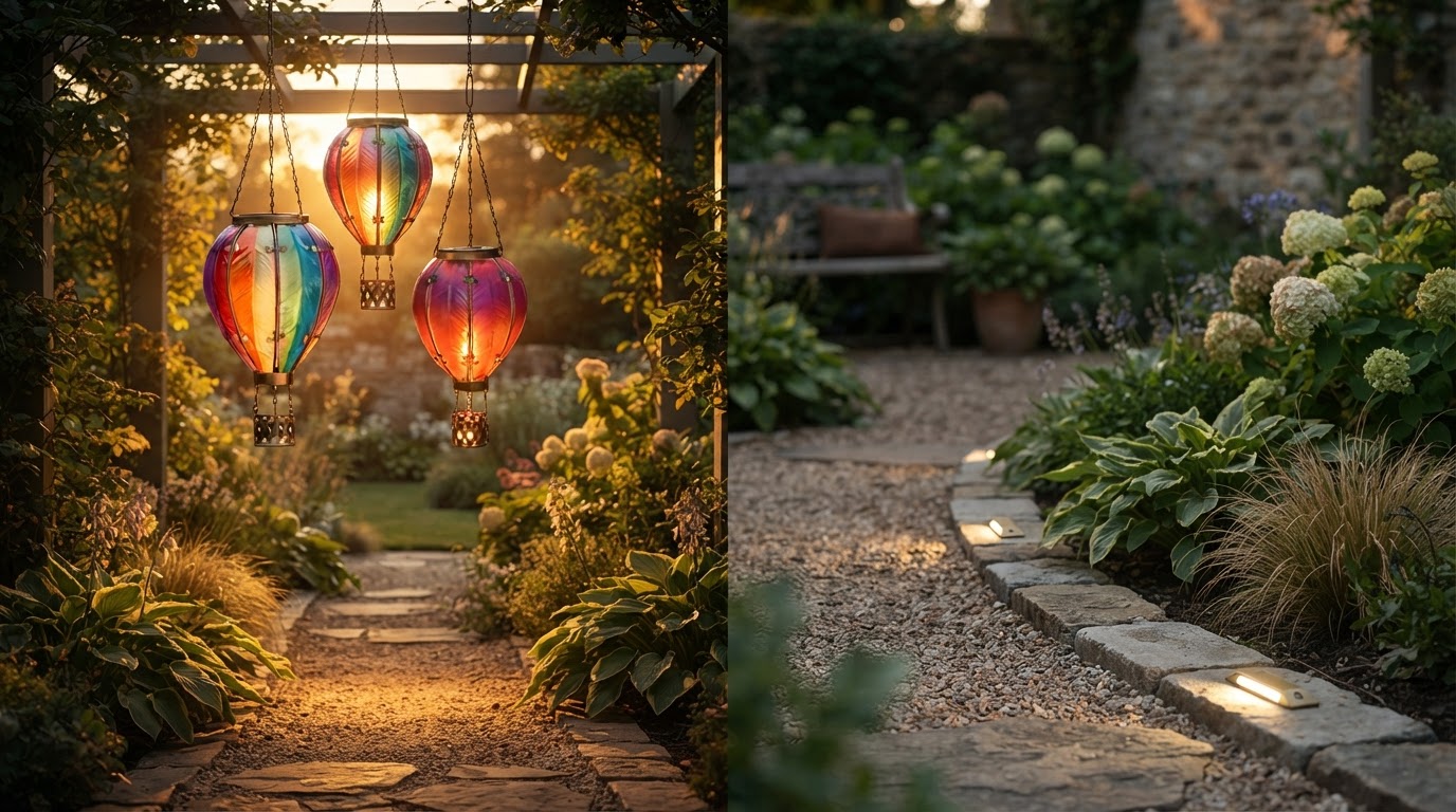 Solar Lanterns vs. Hardwired Outdoor Lights for Garden Pathways