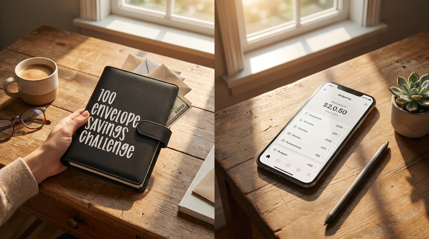 Choosing Between the 100 Envelope Challenge Binder and Apps