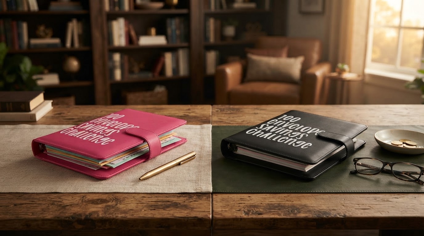 Choosing an Aesthetic 100 Envelope Challenge Binder