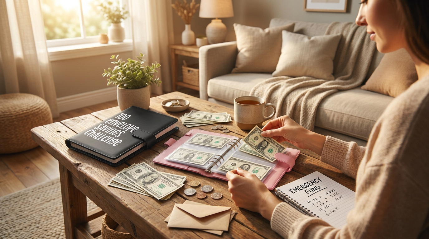 Can a 100 Envelope Challenge Binder build an emergency fund?