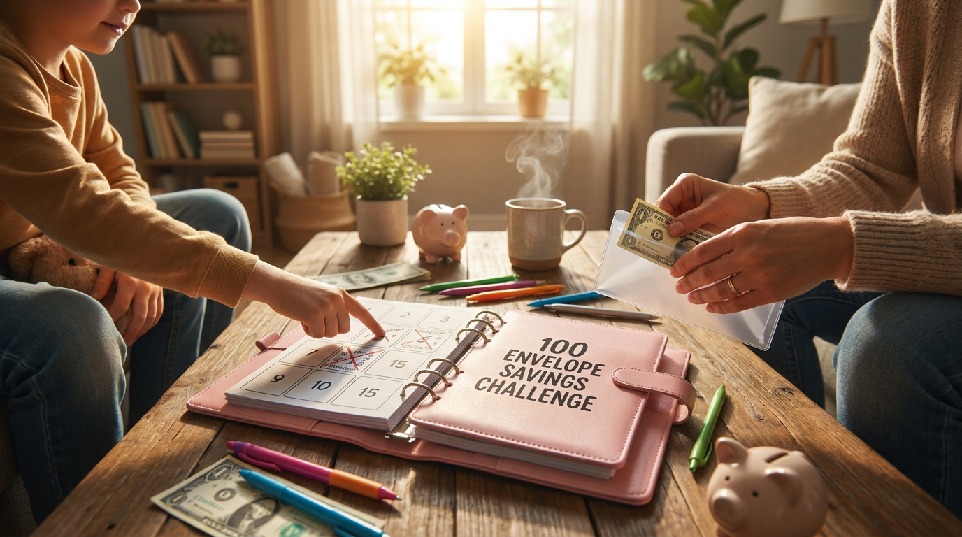 Family Finance Fun: Gamifying the 100 Envelope Challenge Binder