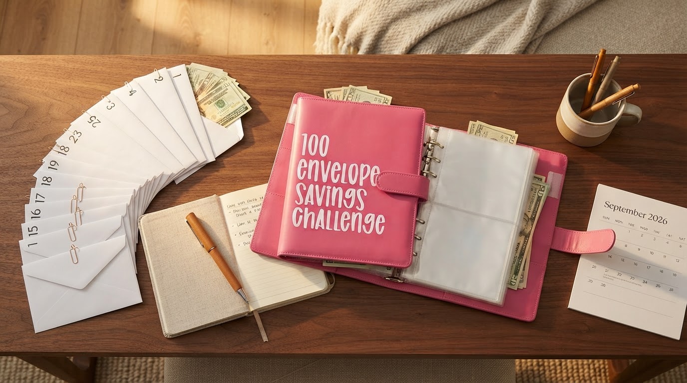 Success With a 100 Envelope Challenge Binder
