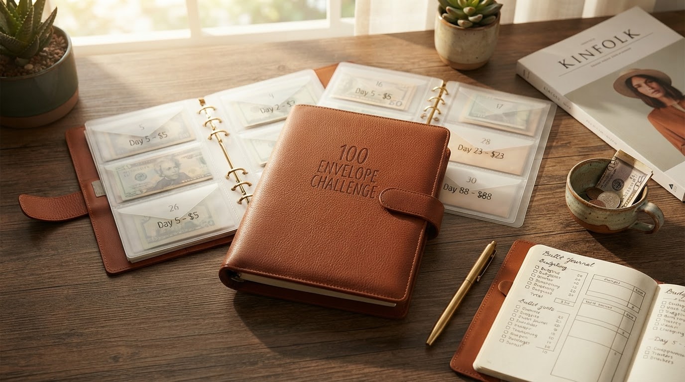 Why choose a 100 Envelope Challenge Binder for budgeting?