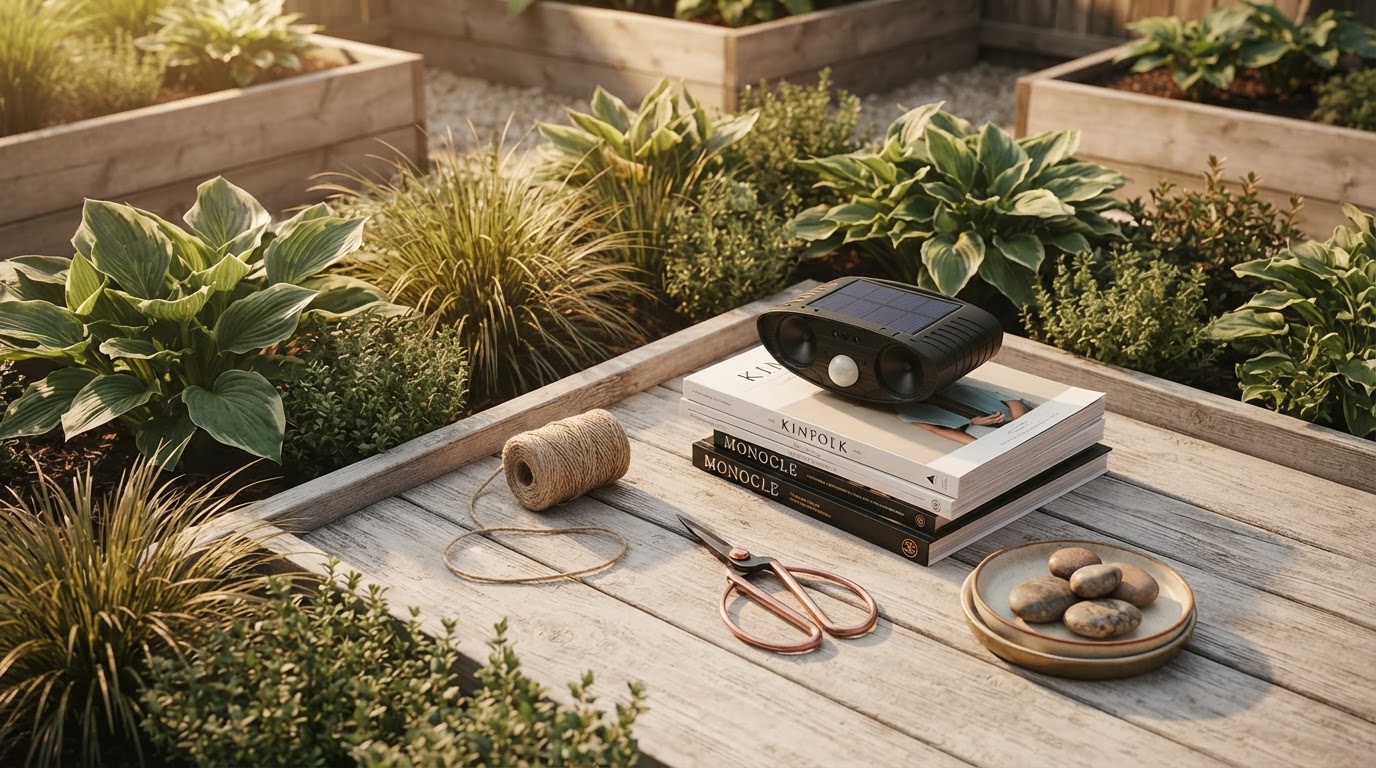 Humane Landscaping Protection with Solar Animal Repellent